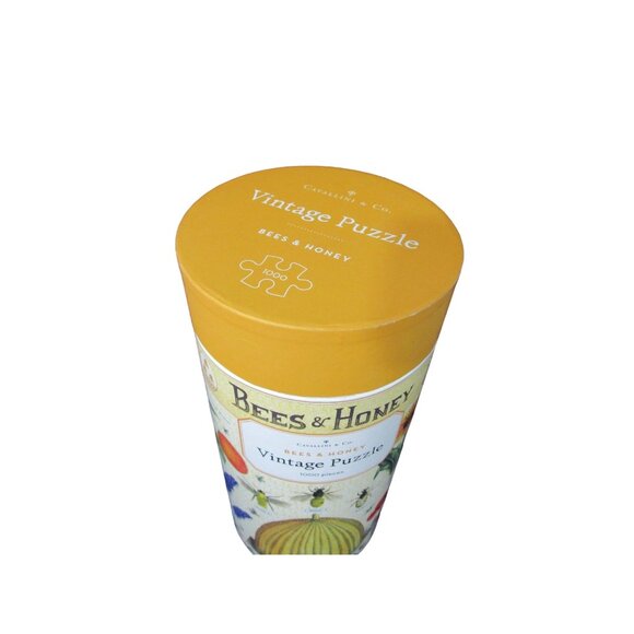 Cavallini Co Bees Honey 1000 Piece Vintage Puzzle Used Open Box - Picture 12 of 14